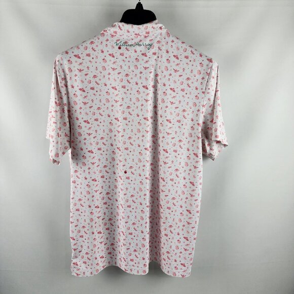 William Murray Shirt Mens Large Multi Bugs Print S/S Golf Polo - Picture 2 of 8